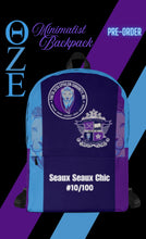 Load image into Gallery viewer, Theta Zeta Epsilon Minimalist Backpack