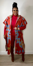 Load image into Gallery viewer, Rich Auntie Hooded Cardigan-Crimson