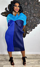 Load image into Gallery viewer, Sapphire & Desire Colorblock Dress