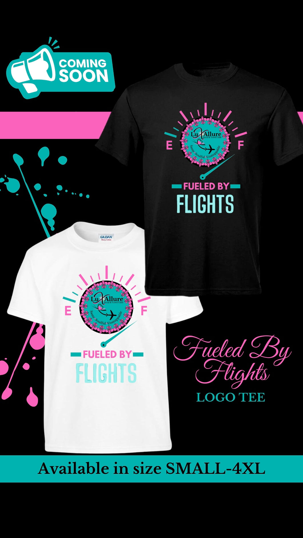 Fueled By Flights Logo Tee