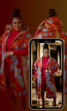 Load image into Gallery viewer, Rich Auntie Hooded Cardigan-Crimson
