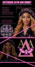 Load image into Gallery viewer, DAA Sisterhood Satin Hair Bonnet
