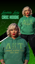 Load image into Gallery viewer, Lambda Lady Croc Hoodie
