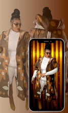 Load image into Gallery viewer, Rich Auntie Hooded Cardigan-Cocoa
