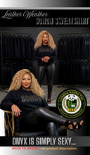 Load image into Gallery viewer, Leather Weather Soror Sweatshirt
