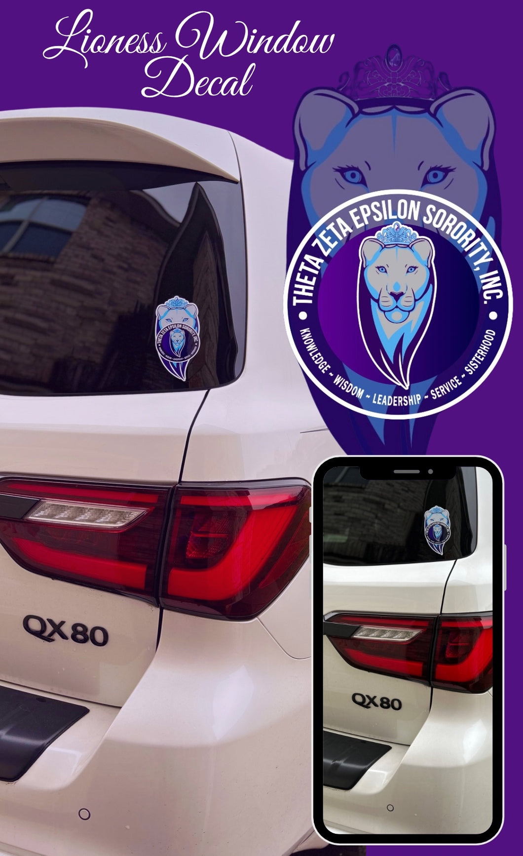 Lioness Window Decal