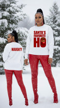 Load image into Gallery viewer, Santa’s Favorite HO Crewneck Sweatshirt
