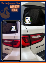Load image into Gallery viewer, Theta Gamma Tau Window Decal
