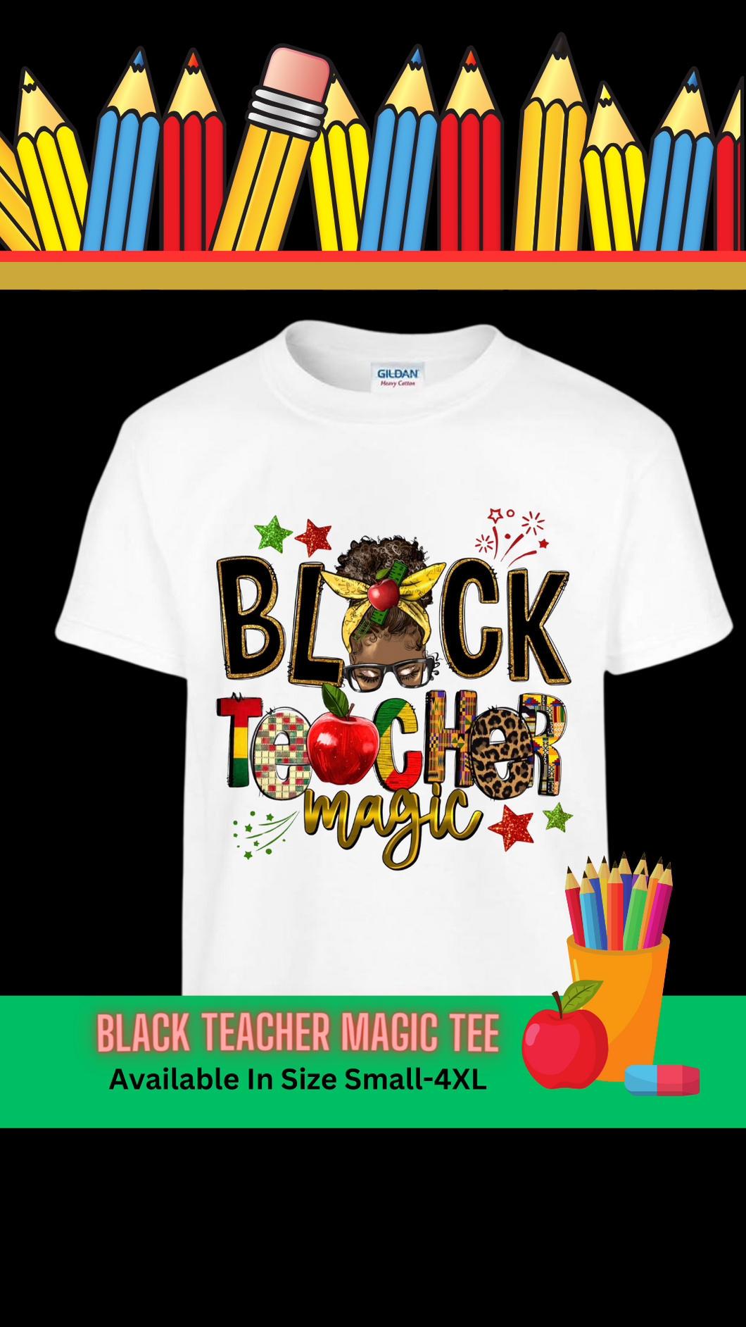 Black Teacher Magic Tee