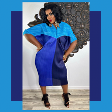 Load image into Gallery viewer, Sapphire &amp; Desire Colorblock Dress
