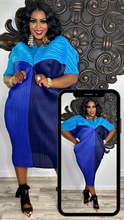 Load image into Gallery viewer, Sapphire &amp; Desire Colorblock Dress
