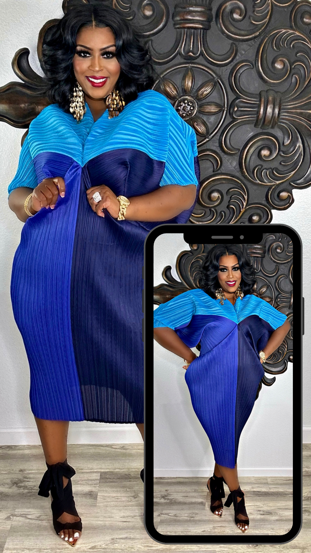 Sapphire & Desire Colorblock Dress